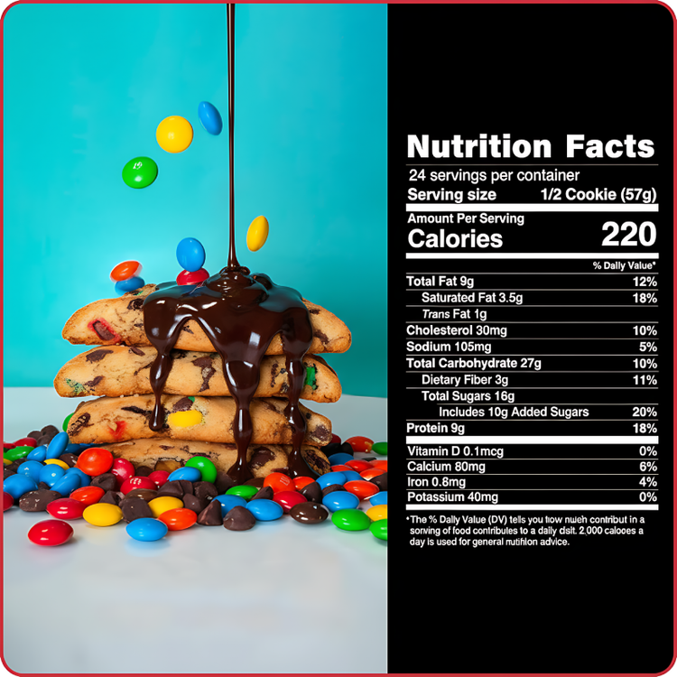 My Cookie Dealer’s Protein Cookies | Gourmet Muscle-Fueling Treats 113g (12x113g) 1356g