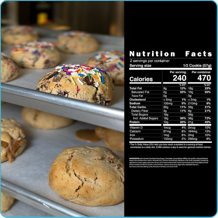 My Cookie Dealer’s Protein Cookies | Gourmet Muscle-Fueling Treats 113g (12x113g) 1356g