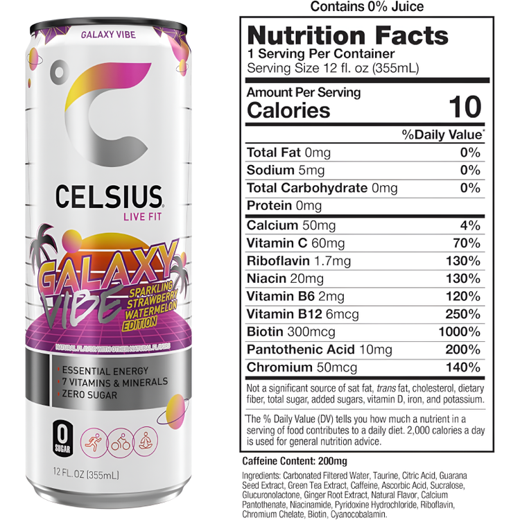 Energize Your Day with Celsius Sparkling Energy Drinks - 12-Pack of 335ml Cans