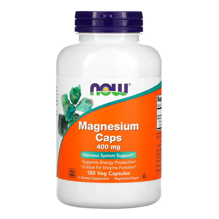 Now Magnesium 400 Mg, 180 Veg Capsules NOW