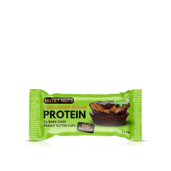 Nutry Nuts Protein Peanut Butter Cups | High Protein Snack | Gluten-Free | No Palm Oil | Delicious Chocolate Treat- 12x42g Nutry Nutz
