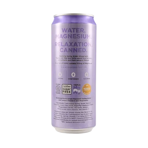 OHMG Sparkling Magnesium water cans 330ml OHMG