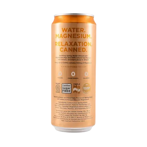 OHMG Sparkling Magnesium water cans 330ml OHMG