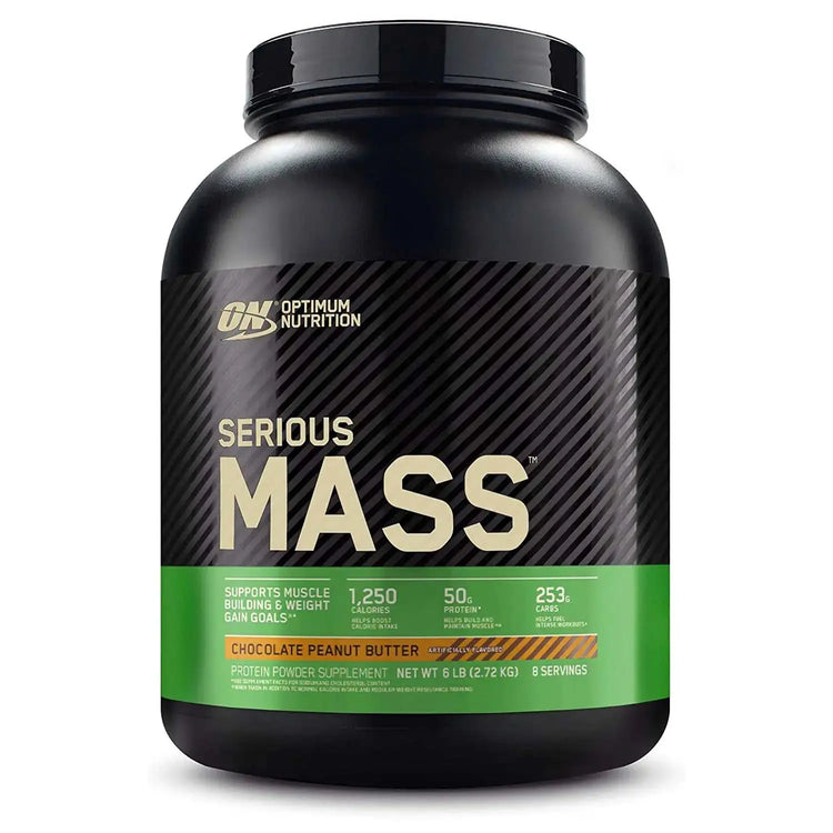 OPTIMUM NUTRITION SERIOUS MASS 6lb- High-Calorie Muscle Gainer Optimum Nutrition