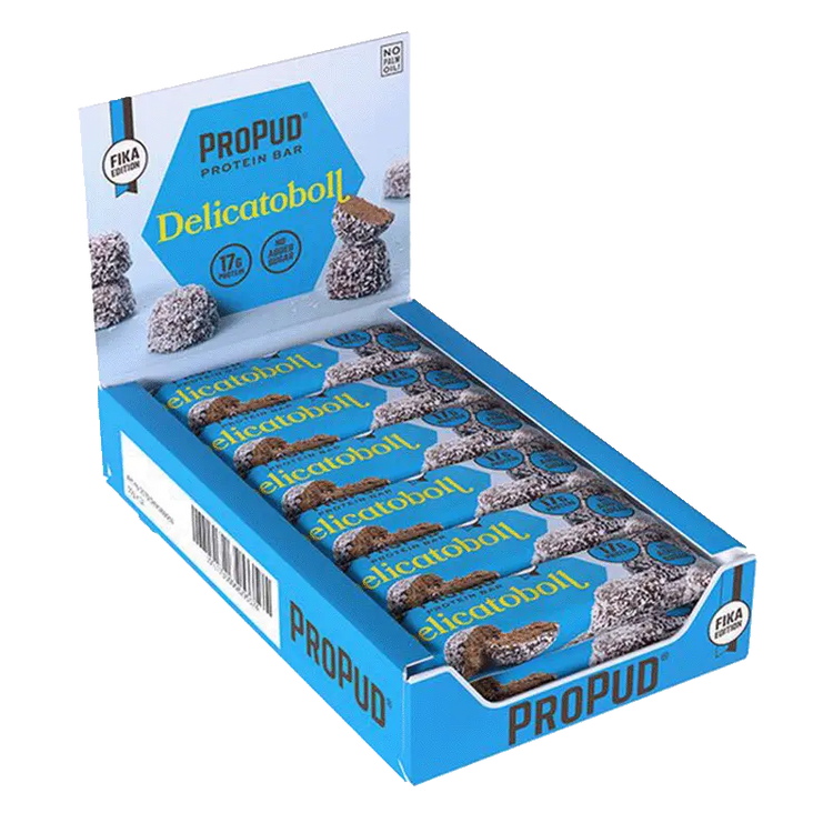 ProPud Protein Bar- No Sugar, High Protein Snack, Low Carb, Gluten-Free | 12x55g Propud