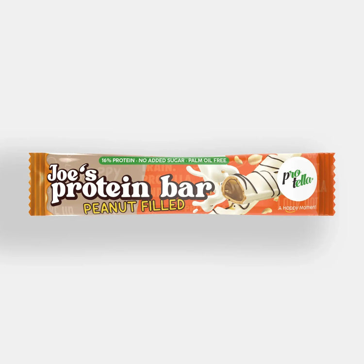 Protella Joe’s Protein Bar – Choco Peanut Crunch | 15.8% Protein | Low Sugar | High‑Protein Snack Puzzle Supps