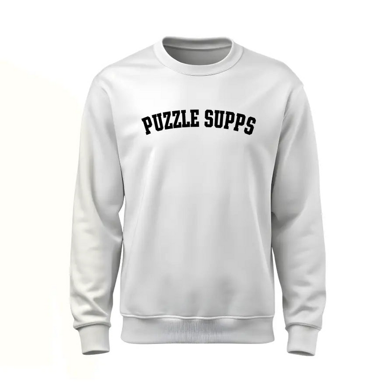 Puzzle Supps Sweatshirt – Premium Fleece Unisex Sweater Puzzle Supps