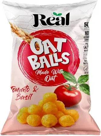 Real Nutrition Chips Protein Oat Balls, 5g Protein, 50% Less Fat, Baked, Soy Free, No Artificial Colors, 40g Real Nutrition