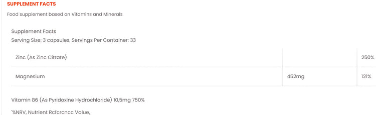 STARLAB ZMA Starlabs Nutrition