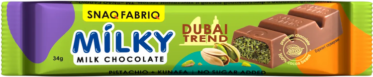 Snaq Fabriq Mik Chocolate Pistachio Kunafa 16x34g Snaq Febriq