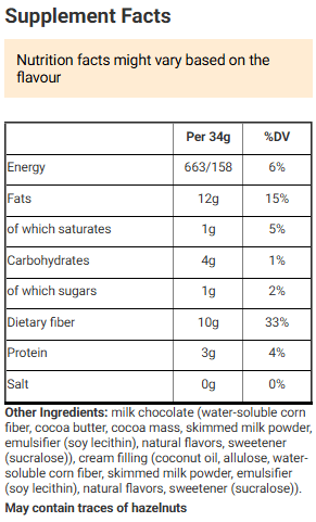 Snaq Fabriq Milk Chocolate With Filing, Milk Chocolate With Creamy Filling, 16x34g Snaq Fabriq