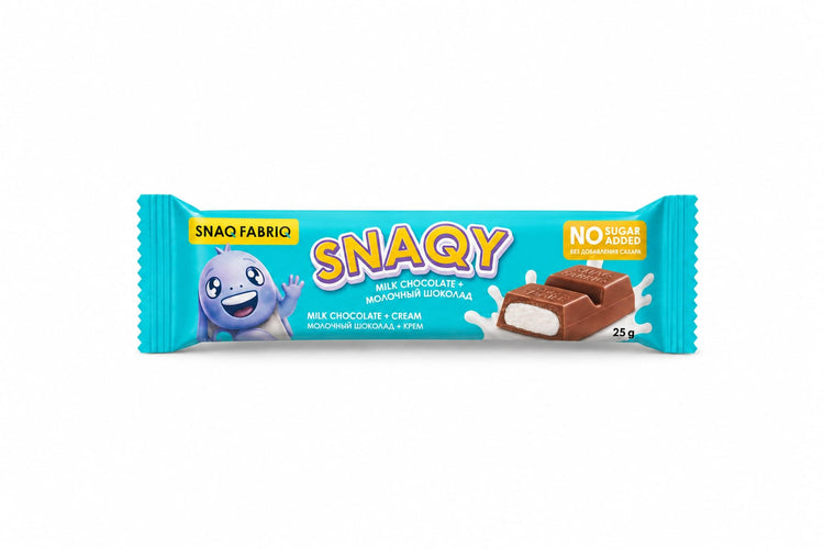 Snaq Febriq Snaqy Milk Chocolate Bar with Filling 25g Pack of 16 Snaq Febriq