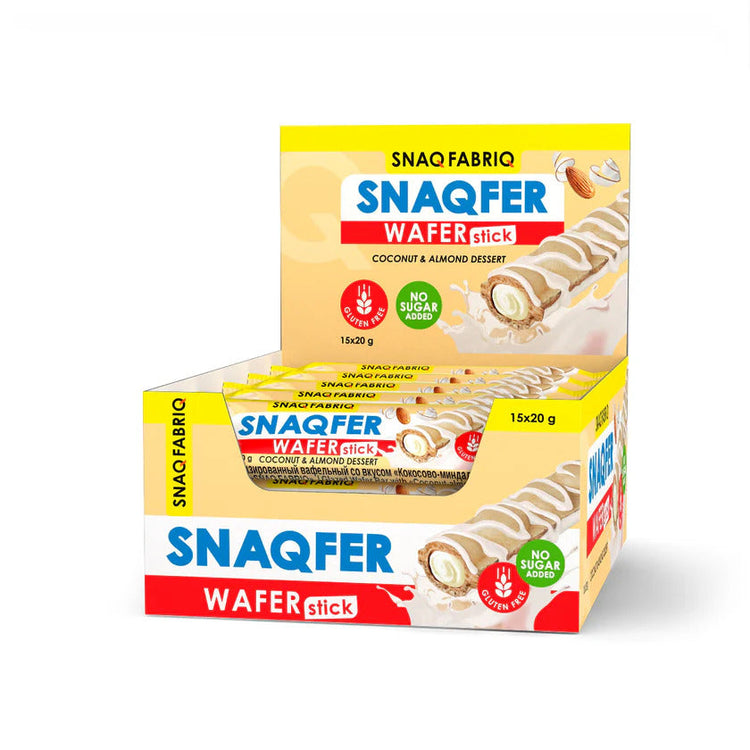 Snaqfer Gluten-Free Wafer Stick 20g Pack of 15 Snaq Febriq