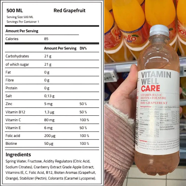 Vitamin Well Care Red Grape Fruit 500ml Vitamin Well