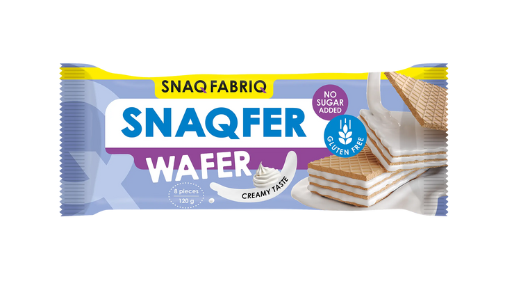 Snaq fabriq Snaqfer wafer No Sugar 8 pieces 120g Snaq Fabriq