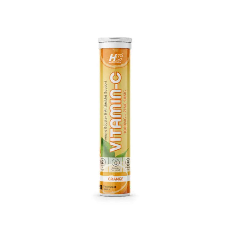 HC Nutrition Vitamin C 1000mg + Zinc 50mg Orange Flavour HC Nutrition