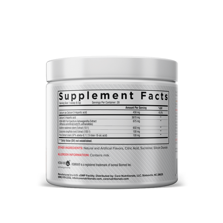 مسحوق Core Nutrition TEST، 28 حصة