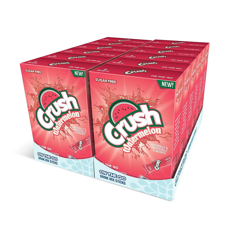Crush Singles to Go 7 UP Cherry: Convenient Drink Mix Packets for On-the-Go Refreshment! Puzzle Supps