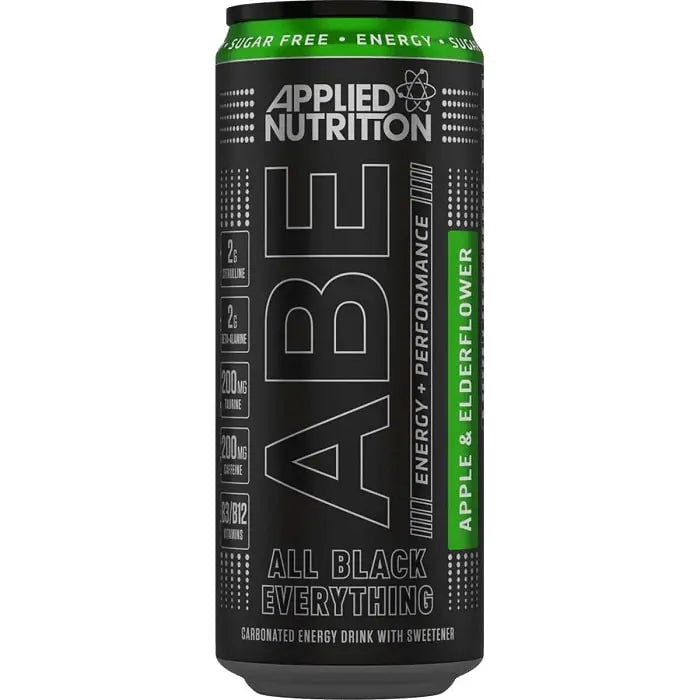 Applied Nutrition ABE Ultimate Pre-Workout Cans: High-Energy Performance Boost with Explosive Ingredients! 12-Pack (330ml Each) ๐๏ธโโ๏ธ Applied Nutrition