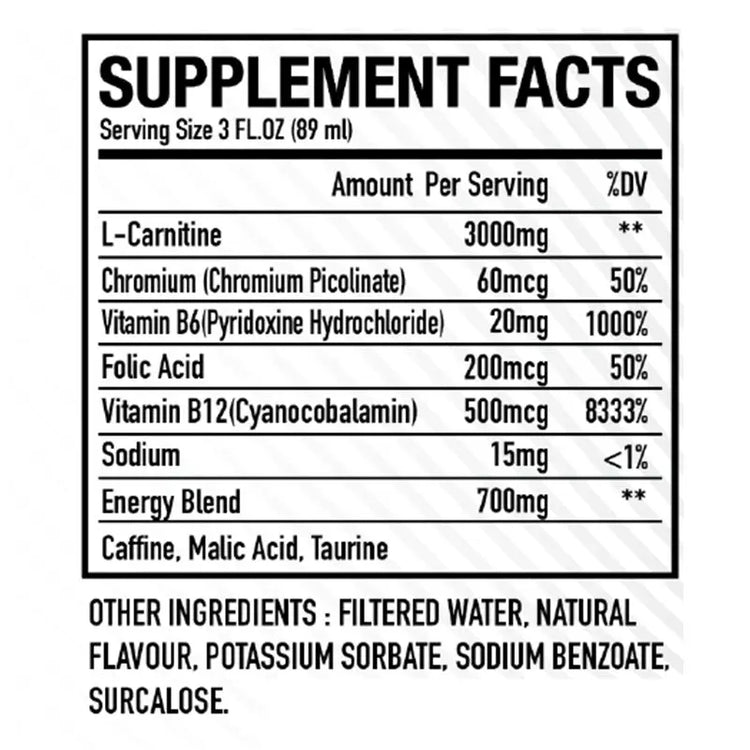HC Nutrition L-Carnitine 3000MG HC Nutrition