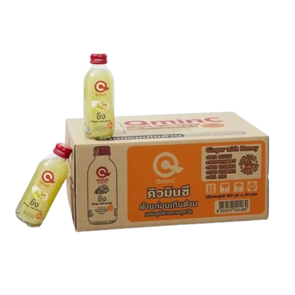 Qminc Natural Juice Vitamin C, Vitamin B6 and Vitamin B12(Case 24x150ML) Qminc