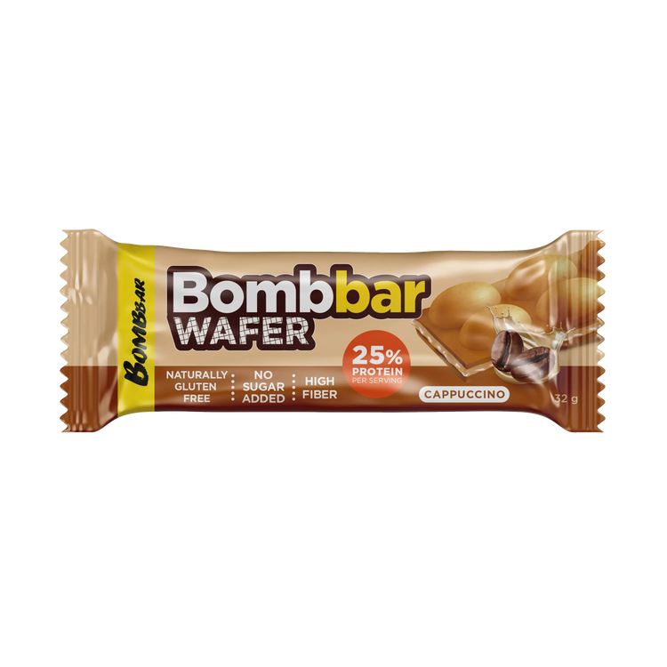 Bombbar High-Protein Wafers: Indulge in Guilt-Free Snacking with Sugar-Free, Gluten-Free Delights- 12pcs Box Bombbar