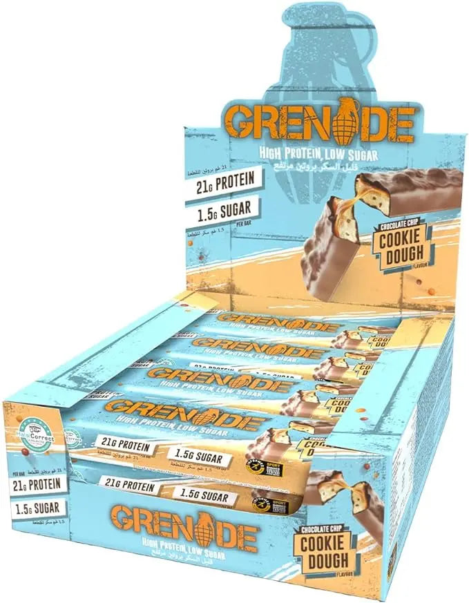 Grenade High Protein (60g per piece)  12 Pieces per box 720g Grenade