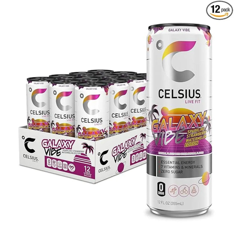 Energize Your Day with Celsius Sparkling Energy Drinks - 12-Pack of 335ml Cans Celsius