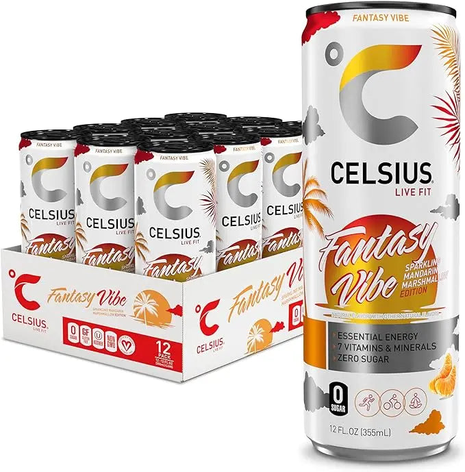 Energize Your Day with Celsius Sparkling Energy Drinks - 12-Pack of 335ml Cans Celsius