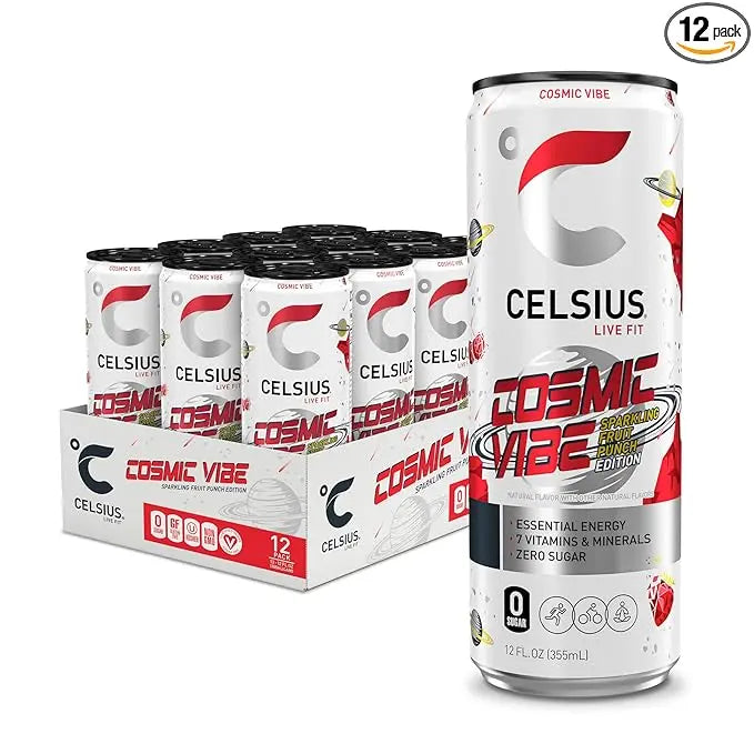 Energize Your Day with Celsius Sparkling Energy Drinks - 12-Pack of 335ml Cans Celsius