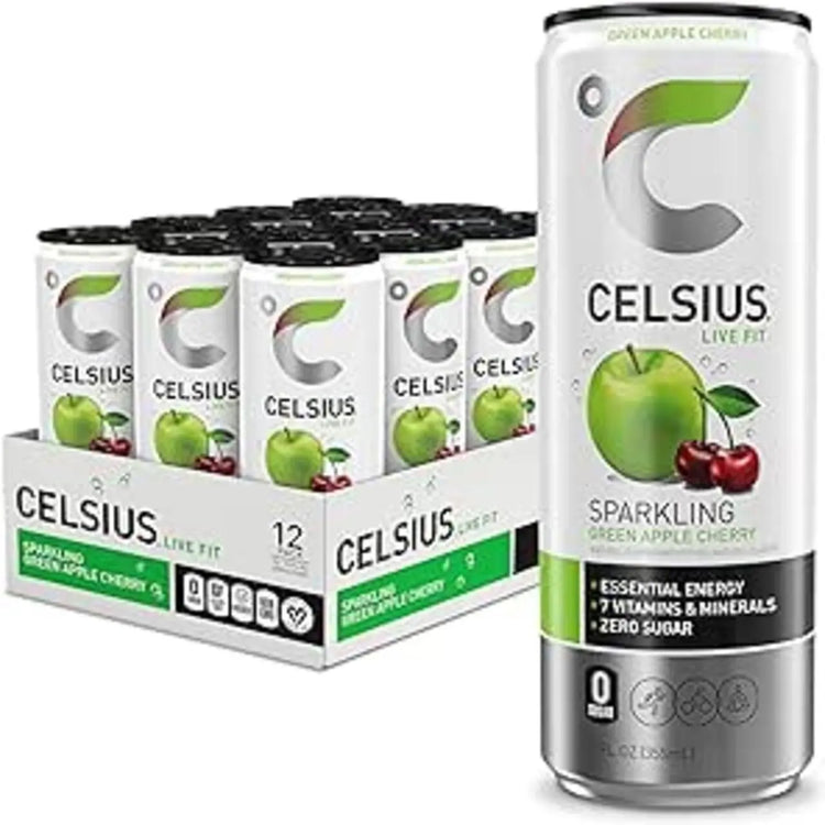 Energize Your Day with Celsius Sparkling Energy Drinks - 12-Pack of 335ml Cans Celsius