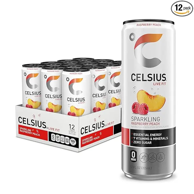 Energize Your Day with Celsius Sparkling Energy Drinks - 12-Pack of 335ml Cans Celsius