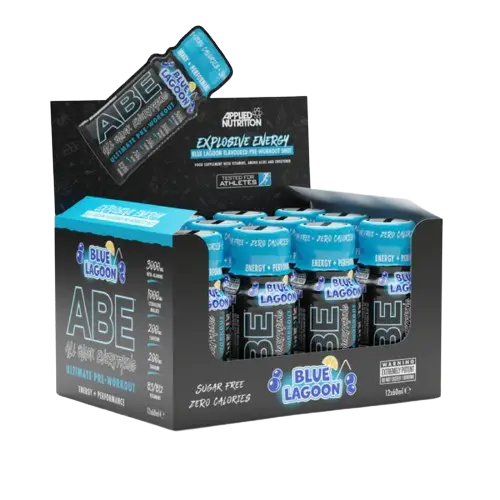 Applied-nutrition ABE Ultimate Pre-Workout Shot | 12-Pack of 60ml | Boosts Physical Performance & Mental Focus | Reduces Fatigue | Citrulline & Creatine Infused | Special Box Price AED 119.70 Applied Nutrition