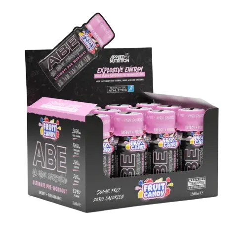 Applied-nutrition ABE Ultimate Pre-Workout Shot | 12-Pack of 60ml | Boosts Physical Performance & Mental Focus | Reduces Fatigue | Citrulline & Creatine Infused | Special Box Price AED 119.70 Applied Nutrition