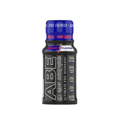 Applied-nutrition ABE Ultimate Pre-Workout Shot | 12-Pack of 60ml | Boosts Physical Performance & Mental Focus | Reduces Fatigue | Citrulline & Creatine Infused | Special Box Price AED 119.70 Applied Nutrition