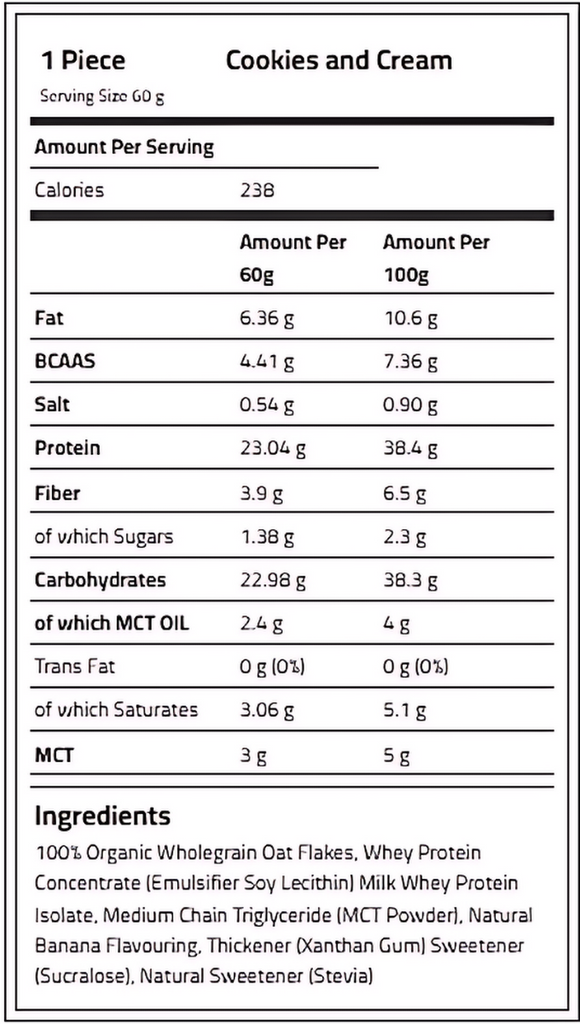 أبلايد نيوترشن الشوفان الحرج 12 × 60 جرام 12 قطعة في كل علبة 720 جرام