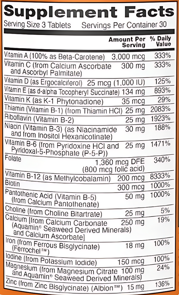 ناو مجموعة الفيتامينات والمعادن المتعددة للنساء من إيف - 90 قرصًا | مكمل غذائي يومي كامل