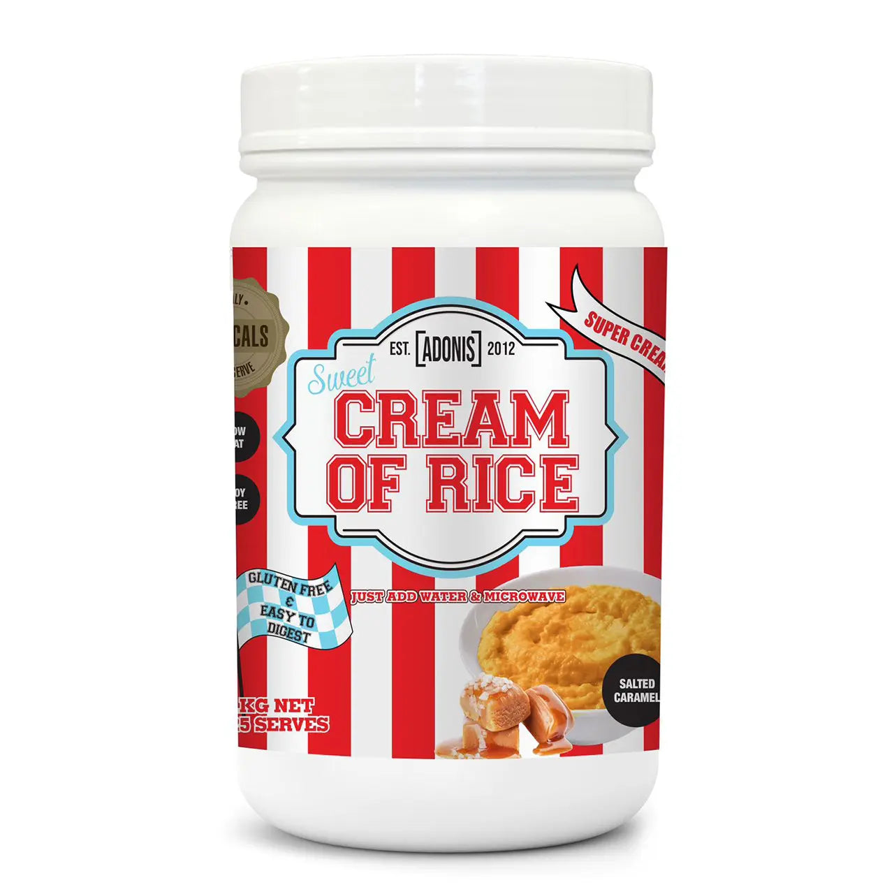 Adonis Protein Sweet Cream of Rice (Carbohydrates) : Irresistible Taste, Guilt-Free Goodness & Easy to Digest- 1kg Adonis