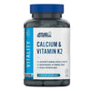 Applied Nutrition Calcium and Vitamin K2, 60 Veggie Capsules Applied Nutrion