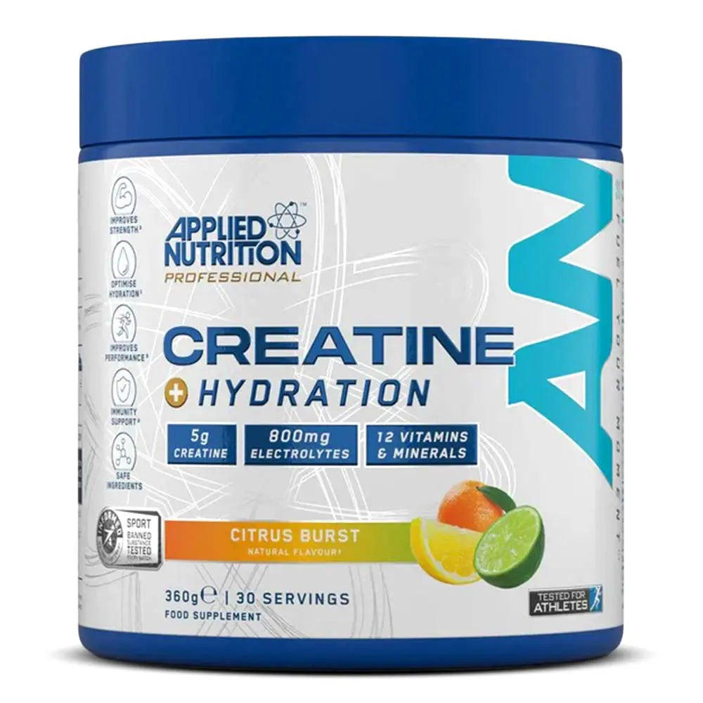 Applied Nutrition Creatine + Hydration, 30 servings, Support Endurance and Strength (360g) Applied Nutrition
