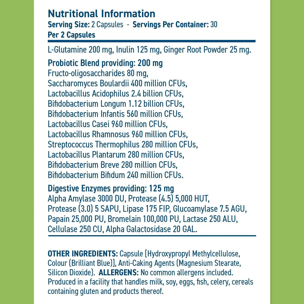 Applied Nutrition Gut Health Capsules – Probiotics, Prebiotics & Digestive Enzymes (60 Capsules) Puzzle Supps