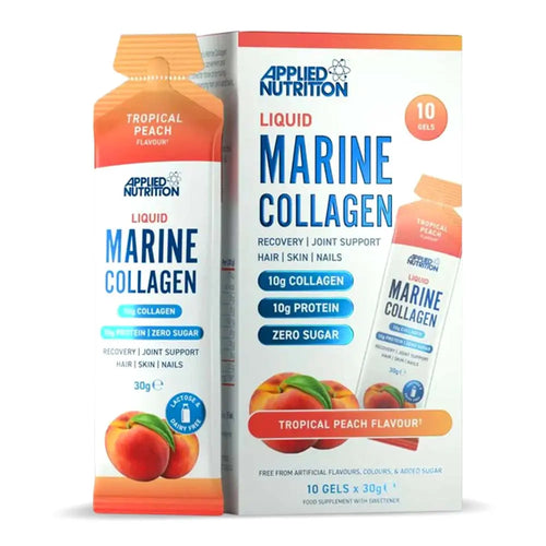 Applied Nutrition Liquid Marine Collagen, Supports Bones & Joints 10pcs Gel Puzzle Supps