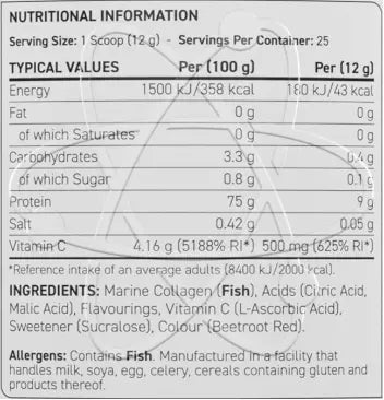 Applied Nutrition Marine Collagen,  300 Gm, Supports bones & joints Appied Nutrition