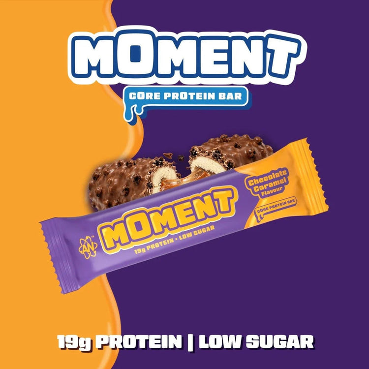 Applied Nutrition Moment Bar Up to 19g Protein per bar • Low Sugar • High in Fibre 12x55g Puzzle Supps