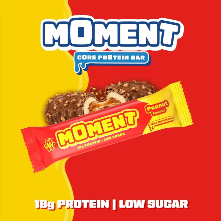 Applied Nutrition Moment Bar Up to 19g Protein per bar • Low Sugar • High in Fibre 12x55g Puzzle Supps
