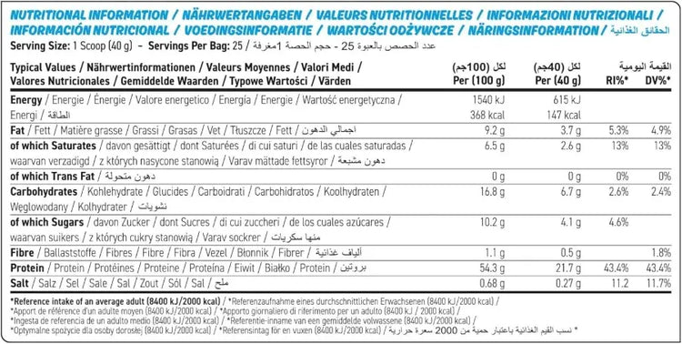 Applied Nutrition Protein Cookie Dough 1kg – 22g Grass-Fed Whey & Collagen/ serving Applied Nutrition