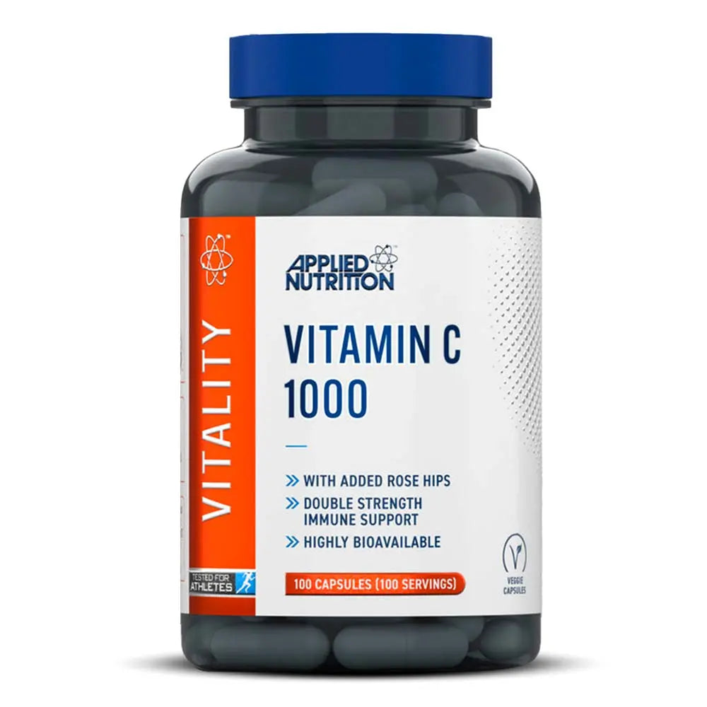 Applied Nutrition Vitamin C Vitality, 100 Capsules, 1000 mg, With Rose Hips Applied Nutrition