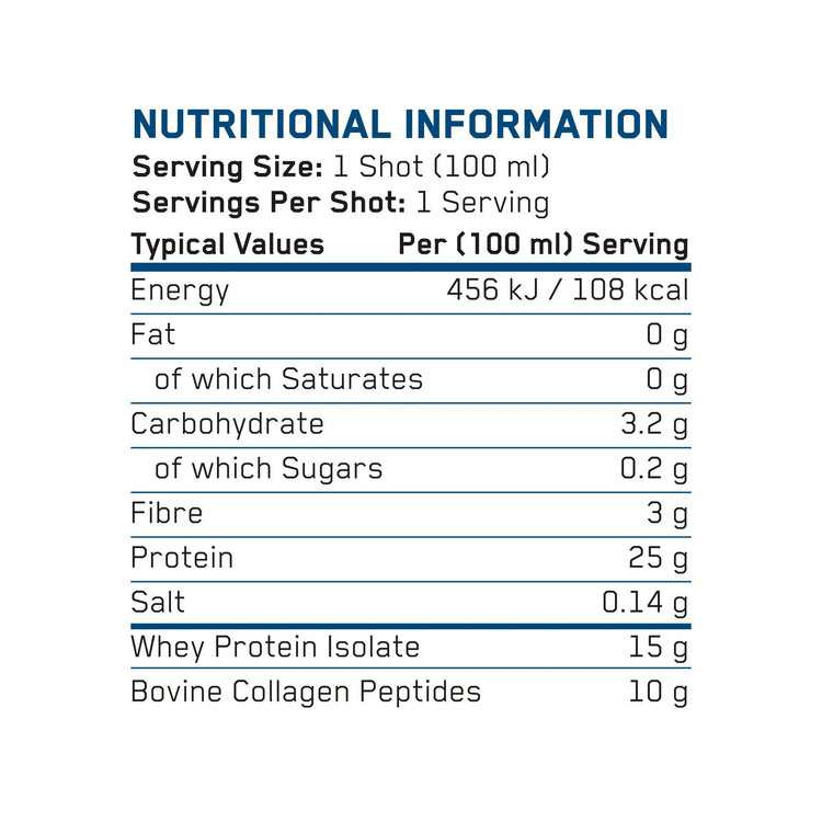 Applied Nutrition Whey Protein Shot with Collagen | 100ml | Box of 12 Applied Nutrition