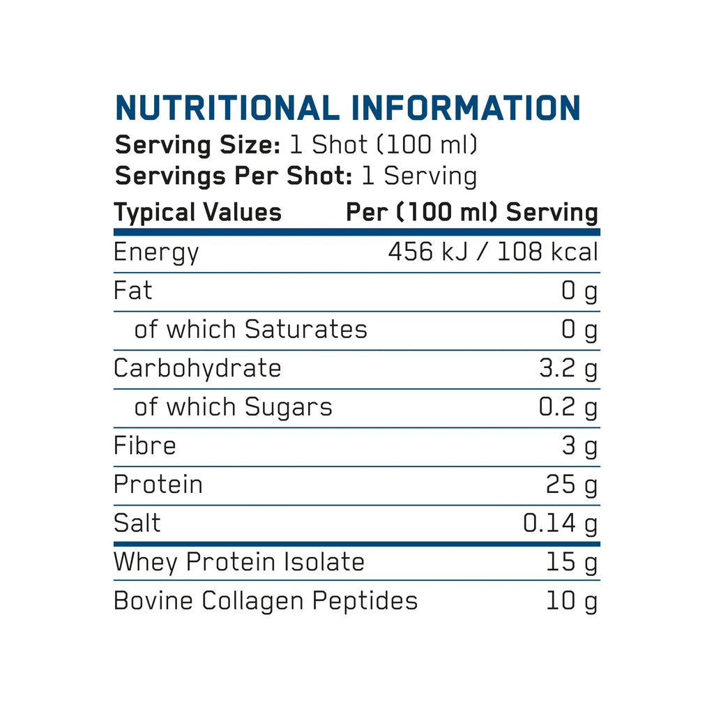 Applied Nutrition Whey Protein Shot with Collagen | 100ml | Box of 12 Applied Nutrition