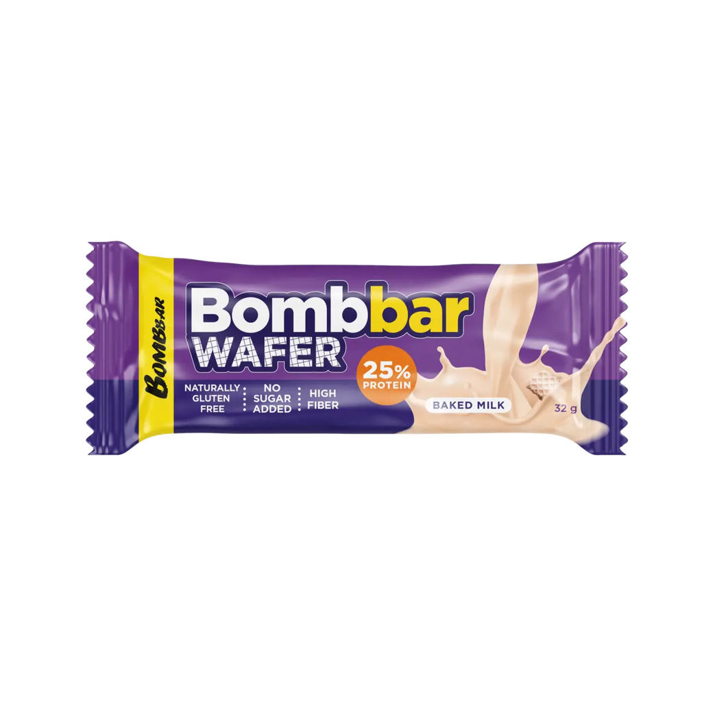 Bombbar high Protein Wafer Baked Milk Flavour 12x32g (384g) Bombbar